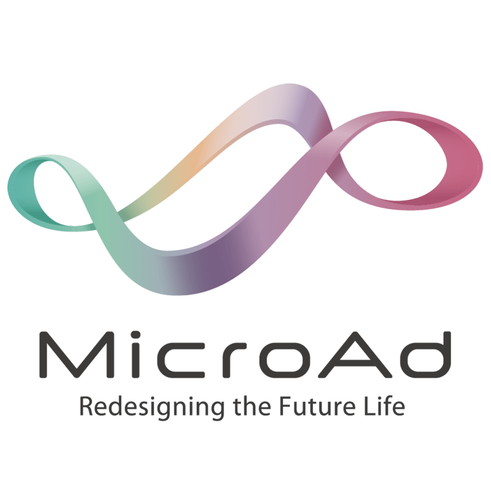 MicroAd Redesigning the Future Life logo